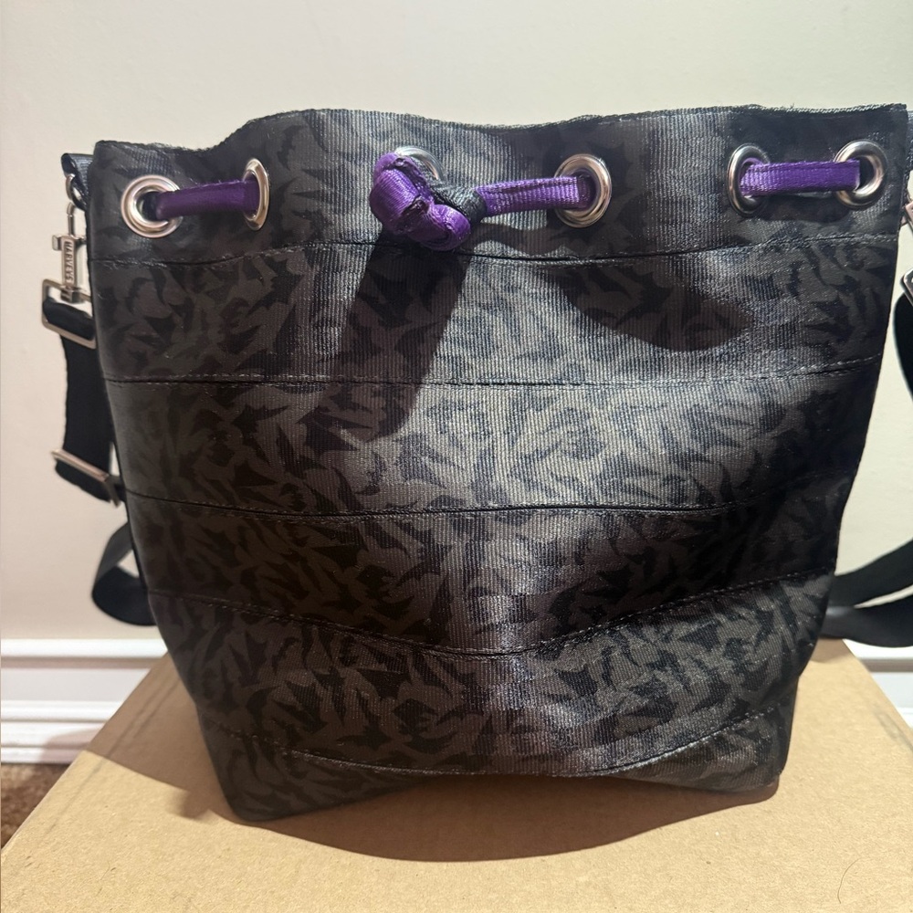 Rare Harveys Disney Jack Skellington Purple and Black Bag with Bat design